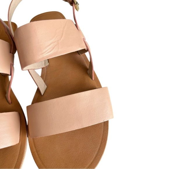 ASOS DESIGN Neutral Double Strap Slingback Simple Sandals natural UK 7/US 9 - Picture 3 of 10